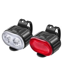 Mountain Bike Front And Rear Lights, LED USB Rechargeable, Handlebar Mount, High Brightness, Suitable For Night Riding - Multicolor - View 7