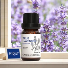Minyak Esensial Lavender Murni HIQILI, Aroma Tahan Lama, 100mL/30mL/10mL, Cocok untuk Relaksasi, Diffuser Aromaterapi, Pelembap Udara, Perawatan Kulit dan Rambut, Pijat, Pewangi DIY, Pembuatan Sabun dan Lilin, 100ml dan 30mL dengan Pipet Kaca - lavendel - View 4