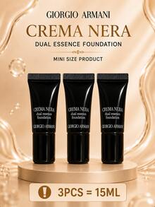 Giorgio Armani Armani Black Key Double Serum Foundation, 5ml Sample, 3pcs, Lightweight And Seamless Texture, High Coverage, Long-Lasting Wear, Non-Dulling, Natural Bright Finish - Armani Black Key Double Serum Foundation 3pcs - View 4