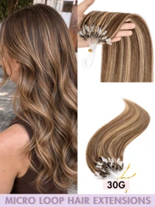 50pcs Ekstensi Rambut Manusia Mikro Ring dengan Manik-manik, Tidak Perlu Lem, Pemasangan Mudah dan Tak Terlihat, Cocok untuk Penataan Sehari-hari, Perayaan Hari Raya, Perlengkapan Sekolah, dan Pengantin - MultiWarna - View 57