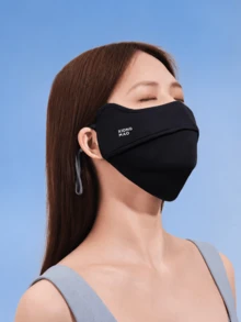 XIONGMAO 3D 涼感防 UV 面罩，輕量防曬臉部遮罩，適用於登山、騎行與戶外活動 - 黑色 - 查看 2