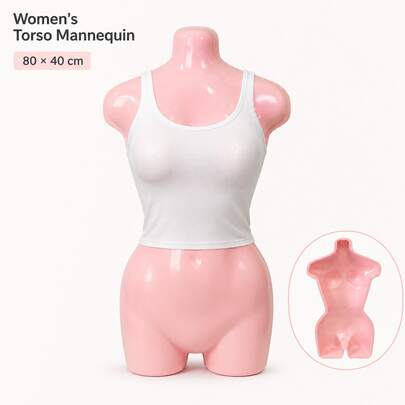 Manequim de corpo feminino para exposição em loja, cor aleatória