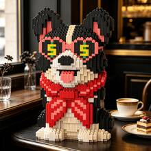This 2816-Piece Building Block Assembly Of A Money-Loving Dog Is Adorable And Cute, Making It A Perfect Gift And An Excellent Choice For Couples And Parents. The Assembly Difficulty Is High. It's A Perfect Gift For Christmas, Halloween, And The Back-To-School Season. - Multicolor - View 6
