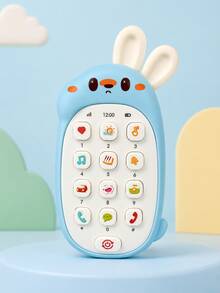 Guitar Shaped Baby Music Phone Toy, Multi-Function Early Education Sound Toy, 3-Color Interactive Play Toy For Toddlers, Baby Birthday Gift - Multicolor - View 11