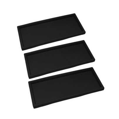 Prato Jardineira Preto Para Vaso 80cm Afort Terrano 3 Unidades