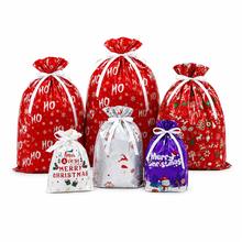 Christmas Gift Bags, Large Santa Claus Gift Packaging Bags, Holiday Gift Bags With Ribbon, Multiple Sizes Christmas Print, Suitable For Candy, Toys, Party Favors, Christmas Gift Wrapping - Gift Bag - View 3