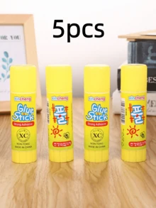 20/5pcs Cartoon Solid Glue Sticks, Office Student Craft Glue, Can Stick Paper, Greeting Cards, Photos, Home Office Handmade DIY, Suitable As Holiday Gifts, Random Color And Style Shipment - Sets - View 4