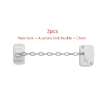 Adjustable Window Security Lock Combination Set - Self-Adhesive, No Drilling Installation, Durable Metal And Plastic, For Home Security, Ventilation And Privacy, Home Security Lock, Stylish Lock Design, Easy To Install Lock - Adjustable Window  Lock - View 4