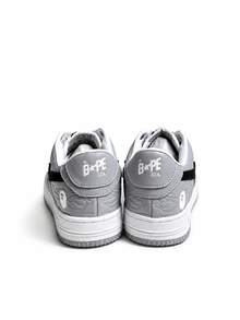 Unisex A Bathing Ape BAPE STA Platform Sneakers, Low Top Street Skate Trainers For Couple Daily Outfits - Blue - View 5