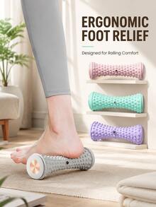 Plantar Fasciitis Foot Massage Roller, Deep Tissue Spiky Pressure Point Massager, Arch And Heel Relief Tool, Reflexology Muscle Recovery Roller, Portable Foot Care, Suitable For Home, Office, Gym, For Runners, Nurses, Long-Standing Workers, Father's Day, Christmas Gift - Multicolor - View 10
