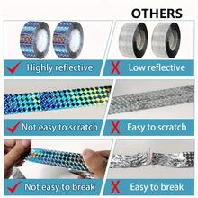 1/2/5 Rolls Bird Repellent Reflective Tape (50.00m/Roll) | Bird Repellent Reflective Tape | Double-Sided Reflective Tape, Suitable For Orchards And Vegetable Gardens, Home Yards, Farm Orchards, Outdoor Spaces And Christmas Decoration Scenes, Outdoor Space Bird Repellent Solution, And Easy To Use - One Size - View 6