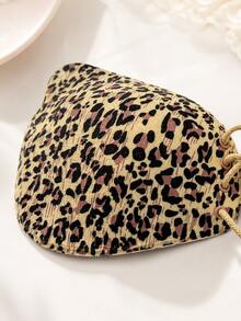 YIYANG 2/1pc Women's Leopard Print Invisible Adhesive Bra, Strapless Backless Breast Pads, Adjustable Tie-Up Push-Up Bra, Seamless Fit, Suitable For Evening Dresses With Low Neckline And Open Back - Multicolor - View 8