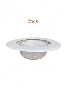 2pcs Stainless Steel Kitchen Sink Strainer - Large 4.5 Inch Diameter, Anti-Clogging Micro-Hole Design, Wide Rim Drainer - Multicolor - View 11