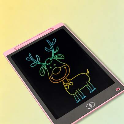 8.5 Inch Colorful Handwriting Tablet, Multi-Color Pen Strokes One-Click Clear Dust-Proof LCD Drawing Board, Portable Durable Dust-Free Writing Screen, Suitable For Home Children Doodle Early Education Enlightenment, Student Portable Calculation Draft, Office Temporary Note Memo, Travel Leisure Time, Toddler Preschool Portable Drawing Multi-Function Electronic Sketchpad