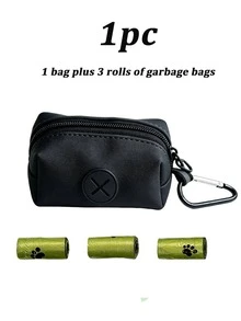 1pc Portable Dog Poop Bag Dispenser, Easy-Tear Pet Waste Bag Storage Box With Carabiner Clip, Compact Dog Poop Bag Organizer, Suitable For Small Medium Large Dogs, Essential For Outdoor Walking And Hiking, Pet Cleaning Supplies - Multicolor - View 8