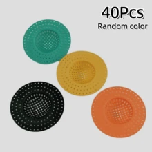 12/20/30/40Pcs Kitchen Sink Bathroom Drain Filter, Floor Drain Filter, Toilet Clog And Pest Control Cover, Kitchen Sink Filter - Upgraded Kitchen Sink Strainer Random Color - Multicolor - View 15