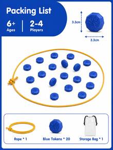 Magnetic Chess Game, Educational Strategy Game, Magnetic Game With Rope, Suitable For Family, Party, Travel And Camping, Suitable For Children And Adults 2-Player Game - Multicolor - View 7