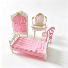 Christmas Decoration 1pc Miniature Bathroom & Kitchen Set For Girls' Dollhouse, Includes Some Toy Accessories, Color Random - Multicolor - View 9