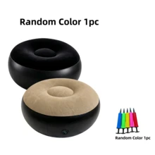 PVC Printed Inflatable Cushion, Portable Round Inflatable Foot Pad, Suitable For Indoor, Outdoor And Garden Use - Multicolor - View 10