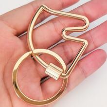 Horse-Shaped Bag Charm Car Keychain, Waist Hanging Key Ring With Horse Pattern, Bag Pendant Ornament, Hardware Spring Buckle Keychain, Car Key Chain Accessory, Suitable For Phone Bag Hook, Perfect For DIY, Key Chain Bag Clip Hook Dog Chain Buckle, High-Quality Luxury Handbag Accessory, Perfect For Adding Fashion Sense To Your Bag, Suitable For Daily Use, Valentine's Day Gift, Christmas - Multicolor - View 7