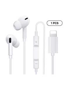 Earphone In-Ear Berkabel dengan Konektor Lightning Kompatibel dengan Apple, Kompatibel dengan iPhone, Kontrol Jarak Jauh Musik, Panggilan, dan Volume Terintegrasi, Kompatibel dengan iPhone 14/13/12/11/XR/XS/X/8/7/SE, Kompatibel dengan Galaxy S23/S22/S21/S20/Ultra Note 10/20, Earphone Berkabel untuk Ponsel - View 10
