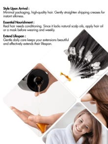 50pcs Ekstensi Rambut Manusia Mikro Ring dengan Manik-manik, Tidak Perlu Lem, Pemasangan Mudah dan Tak Terlihat, Cocok untuk Penataan Sehari-hari, Perayaan Hari Raya, Perlengkapan Sekolah, dan Pengantin - MultiWarna - View 11
