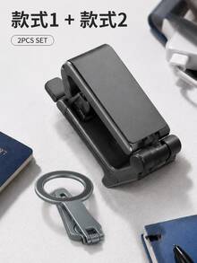 Multifunctional Foldable Phone Stand 360 Degree Rotation Anti-Slip Creative Portable Slouchy Bracket Essential For Flight Travel Experts Stable And Durable Phone Base Universal For Airplane High-Speed Rail Car Travel Season Back To School Season Graduation Season - Multicolor - View 19