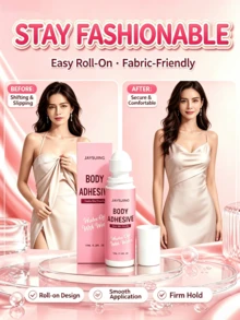 JAYSUING Roller Body Glue, Gentle Body Adhesive, Secure Clothing Fit, Soft Skin Feel, Convenient Application, Travel Essential, Holiday Gift, Must-Have Gift - F - View 2