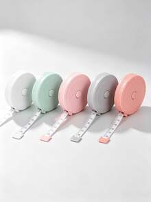 1pc Retractable Tape Measure, Used For Measuring Body Size, Sewing Soft Tape, Suitable For Fabric Cutting, Handmade Weight Loss Measurement, 60 Inch (1.5m) Double-Sided Ruler - A - View 5