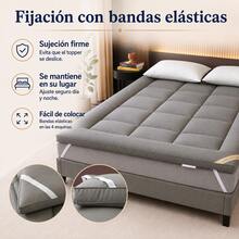 AMOROSA Mattress Toppers - Grey - View 5