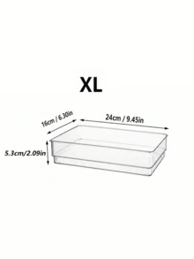 (2026 New Model)Clear Plastic Drawer Organizer Set, Transparent Plastic Modular Stackable Storage Trays For Makeup, Jewelry, Stationery, Bedroom Bathroom Office Drawer Organization, Back To School Dorm Room Essentials, Fall Home Storage - Multicolor - View 13