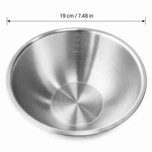 4Pcs/3pcs/1pc Stainless Steel Cooking Mixing Bowl With Scale, Japanese Style Thickened Mixing And Kneading Bowl For Home Use, Egg Beating, Salad, Baking - Silver - View 15