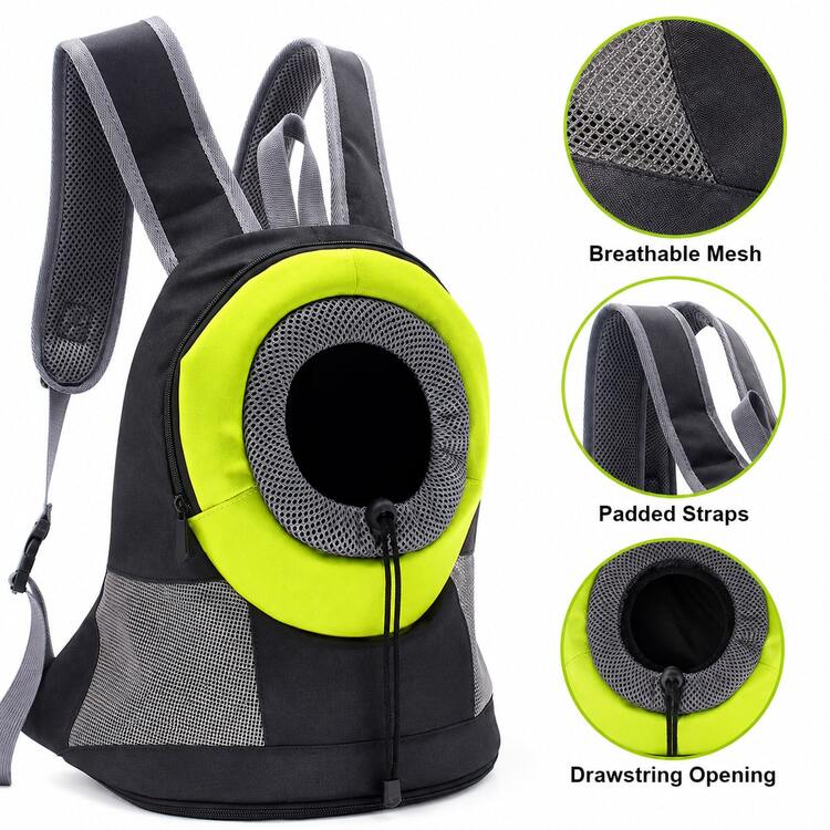 Pet Front Carrier Backpack With Drawstring Opening, Random Color, For Cats And Small Dogs - Multicolor - View 6