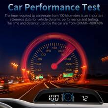 YNF Digital GPS Speedometer, Universal Car HUD 5.5-Inch Large LCD Display, KM/H And MPH Switchable, Built-In Compass And Altimeter, Overspeed Alarm, Fatigue Driving Reminder, Suitable For All Vehicle Odometers - A - View 7