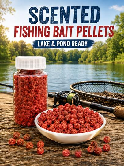 Fishing Bait Pellets, Scented Fish Attractant For Freshwater Fishing, Fishing Lures For Carp, Bass And Small To Medium Fish, Fishing Gear & Equipment For Lakes, Ponds And Rivers