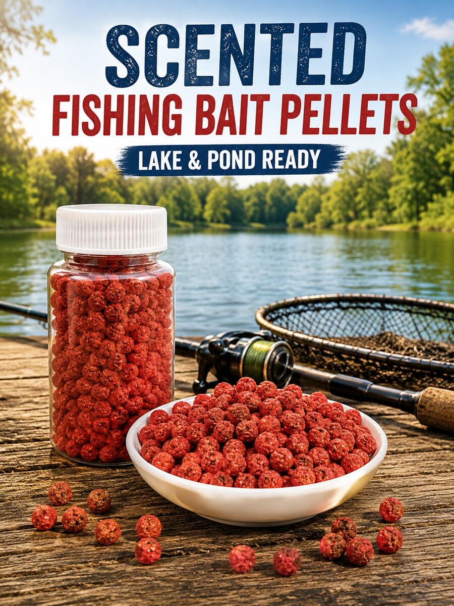 Fishing Bait Pellets, Scented Fish Attractant For Freshwater Fishing, Fishing Lures For Carp, Bass And Small To Medium Fish, Fishing Gear & Equipment For Lakes, Ponds And Rivers - Multicolor - View 1