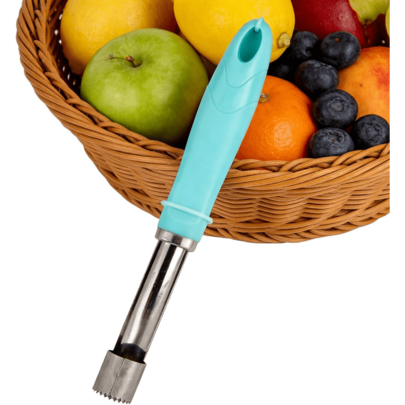 KOCINA Herramienta Descorazonadora de Frutas de Acero Inoxidable - Descorazonador Profesional de Manzana y Pera con Mango Ergonómico de Fácil Agarre - Utensilio de Cocina Duradero para Hornear, Aperitivos y Ensaladas - Apto para Lavavajillas