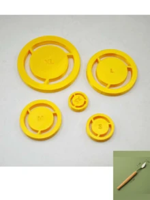 5pcs Pottery Foot Ring Tool Set - Pottery Foot Mold, Pottery Bottom Ring Positioning Tool Set, Ceramic Trimming Support Tool, Multi-Size Pottery Foot Ring, Pottery Wheel Handmade Clay Craft Stability Positioning Auxiliary Tool - Multicolor - View 9