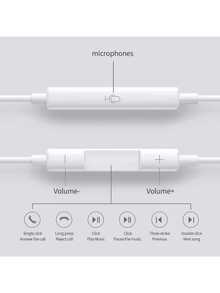 Earphone In-Ear Berkabel dengan Konektor Lightning Kompatibel dengan Apple, Kompatibel dengan iPhone, Kontrol Jarak Jauh Musik, Panggilan, dan Volume Terintegrasi, Kompatibel dengan iPhone 14/13/12/11/XR/XS/X/8/7/SE, Kompatibel dengan Galaxy S23/S22/S21/S20/Ultra Note 10/20, Earphone Berkabel untuk Ponsel - View 9