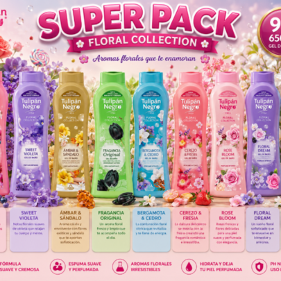 MEGA PACK AHORRO Tulipán Negro: 9 Geles Florales Diferentes