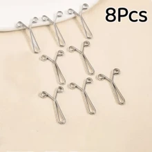 8/12Pcs Y-Shaped Scarf Clips Neck Clips Headscarf Veil Fixing Pins Accessories Scarf Buckles, Y-Shaped Waist Buckle, Waist Adjustment Buckle - Multicolor - View 23