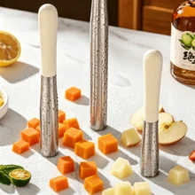 Baby Food Masher Stainless Steel Manual Grinding Stick Infant Fruit Vegetable Apple Puree Potato Puree Masher Home Use - Silver - View 4