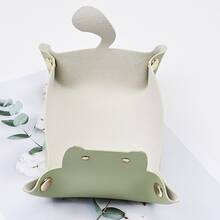 Cat-Shaped Desktop Storage Tray, Office Desk Storage Box, Folding Jewelry, Stationery, Key Storage Tray, Home Desktop Decoration, Suitable For Desktop, Bedroom, Car Storage, And Other Small Items. A Must-Have Cute Storage Tray For Every Household. - Multicolor - View 17