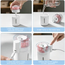Eternal Flower Humidifier, USB Aromatherapy Humidifier, Dual-Speed Mist Mode, Multi-Color Ambient Light, 180ml Water Tank, Quiet Hydration, Nano-Fine Mist, Suitable For Home/Bedroom/Car And Other Scenes - Multicolor - View 10