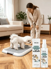 EelJoy 3PCS Value Pack Dog Potty Training Spray, Stop Pets From Urinating And Defecating Anywhere, Daily Training For Dogs To Potty In Designated Areas, Break Bad Habits, Suitable For Dogs And Cats, Positioning And Guiding Spray, Solve Puppy Potty Training Issues, New Environment Adaptation, Indoor Potty Problems, Hiding In Corners To Potty - 60ML - View 2