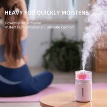 SOKANY Eternal Flower Humidifier, USB Aromatherapy Humidifier, Dual Speed Mist Mode, Multiple Color Ambient Light, 180ml Water Tank, Quiet Hydration, Nano-Level Fine Mist, Suitable For Home/Bedroom/Car And Other Scenes - Multicolor - View 3