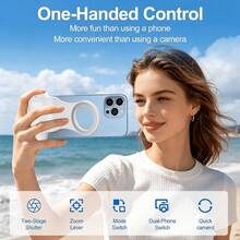 UEGOGO Dudukan Kamera Smartphone dengan Lampu LED, Cocok untuk Siaran Langsung dan Video, Kontrol Jarak Jauh Nirkabel Magnetik yang Dapat Dilepas, Desain Berputar 360°, Pencahayaan Otomatis, Nyaman untuk Selfie - Berwarna merah muda - View 2
