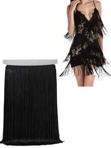 2 Yards Sewing Fringe Trim Tassel Sewing Trim Lace Polyester Fibre Tassel For Clothes Accessories Latin Wedding Dress And DIY Lamp Shade Decoration - Multicolor - View 1