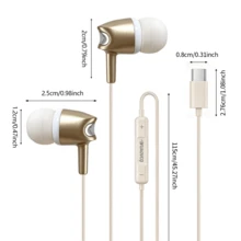 YUAOVCQ Earphone Tidur In-Ear Berkabel, Peredam Kebisingan Ganda, Isolasi Suara Fisik Ganda, Antarmuka 3.5mm atau Type-C, Kompatibel dengan Smartphone, Mikrofon Definisi Tinggi, Cocok untuk Panggilan, Komputer, dan Konsol Game - View 10