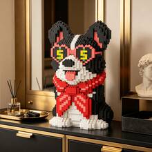 This 2816-Piece Building Block Assembly Of A Money-Loving Dog Is Adorable And Cute, Making It A Perfect Gift And An Excellent Choice For Couples And Parents. The Assembly Difficulty Is High. It's A Perfect Gift For Christmas, Halloween, And The Back-To-School Season. - Multicolor - View 7